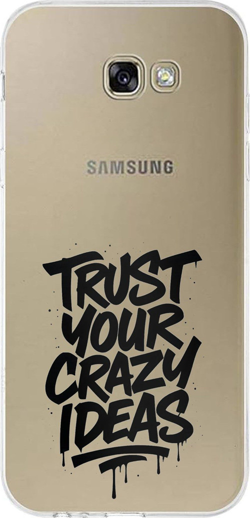 Samsung Galaxy A7 2017 Uyumlu Crazy Trust Baskılı Silikon Kılıf
