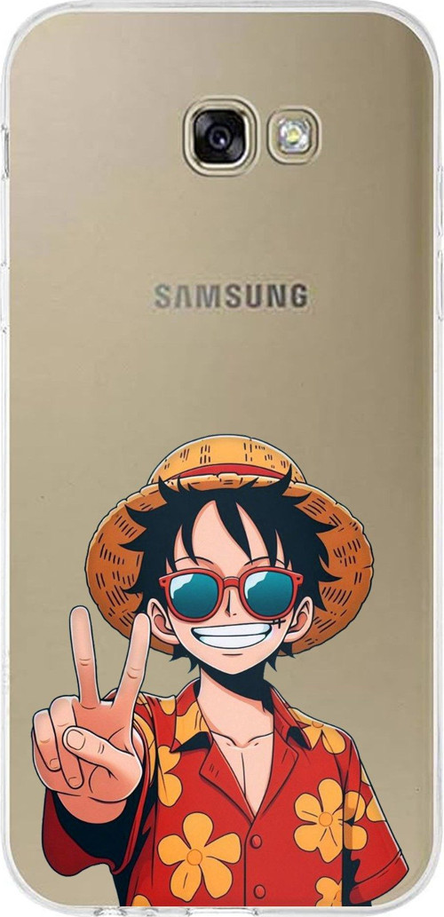 Samsung Galaxy A7 2017 Uyumlu Monkey D. Luffy Tasarımlı Baskılı Silikon Kılıf
