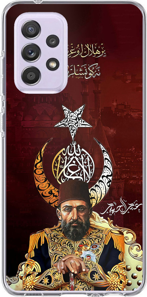 Samsung Galaxy A72 Uyumlu Abdülhamid Han Baskılı Silikon Kılıf