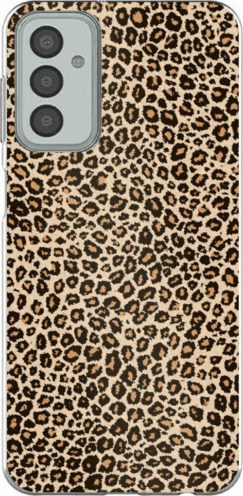 Samsung Galaxy M13-M23 Uyumlu Leopar Tasarımlı Baskılı Silikon Kılıf