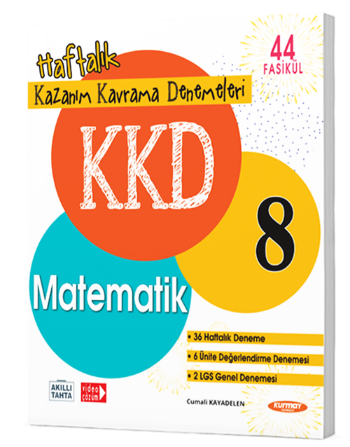 Kurmay Yayınları LGS 8. Sınıf Matematik Haftalık Kazanım Kavrama Denemeleri