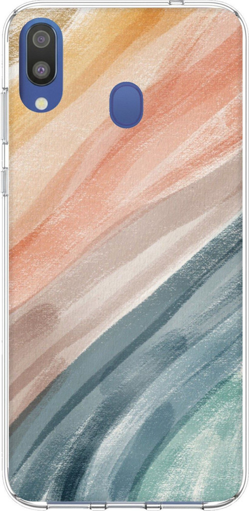 Samsung Galaxy M20 Uyumlu Modern Renk Paleti Baskılı Silikon Kılıf