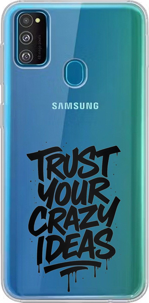 Samsung Galaxy M30S/M21 Uyumlu Crazy Trust Baskılı Silikon Kılıf