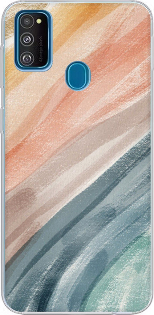Samsung Galaxy M30S/M21 Uyumlu Modern Renk Paleti Baskılı Silikon Kılıf