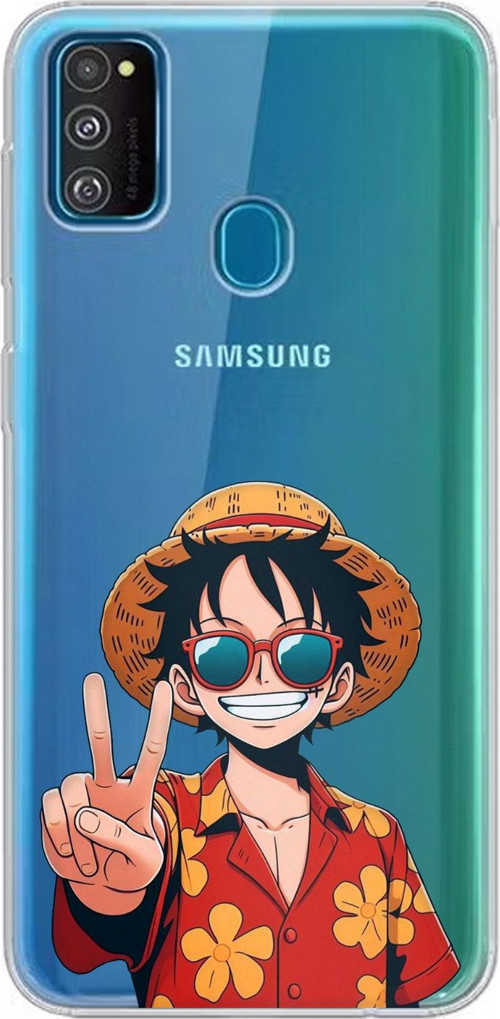 Samsung Galaxy M30S/M21 Uyumlu Monkey D. Luffy Tasarımlı Baskılı Silikon Kılıf