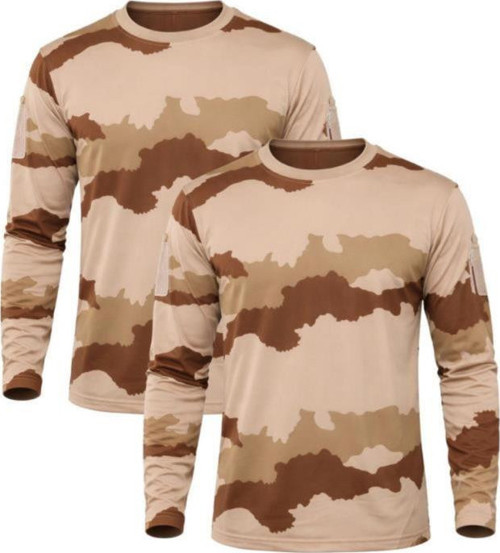 T-Shirt 2XL//Ç.KAMUFLAJ 2’li Set Unisex Kamuflaj Desen Uzun Kollu %100 Pamuk Kamp · Askeri · Spor · Günlük