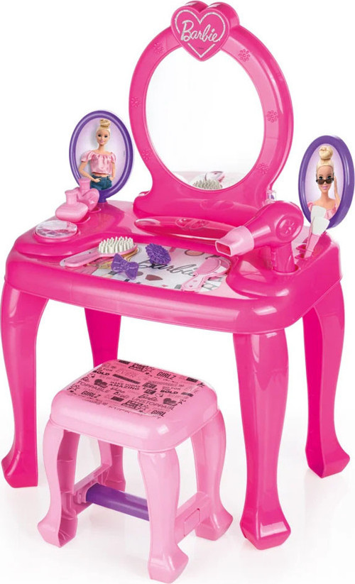 Barbie Ayaklı Makyaj Masası Ve Sandalye Seti -1609