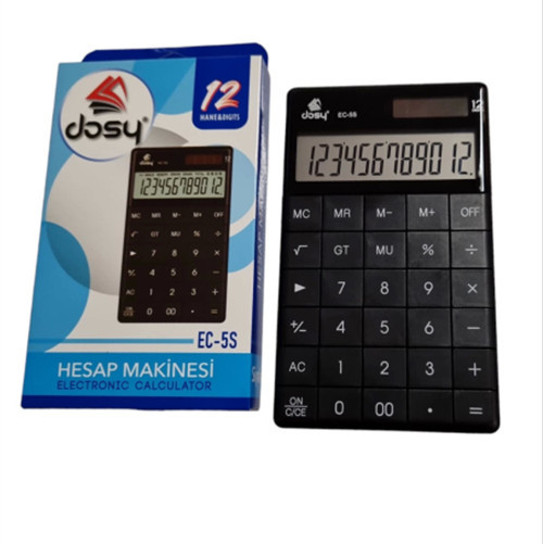 Hesap Makinesi Orta Boy Siyah EC-5S