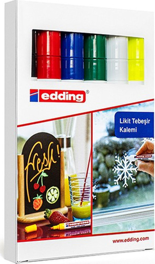 Cam Kalemi (Likit Tebeşir) 6 Lı Kutu Karışık 4095