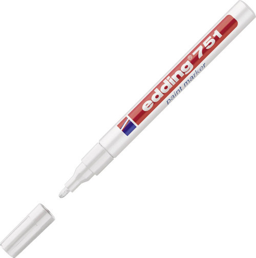 Markör Dekor Boya Yuvarlak Uçlu 1-2 MM Beyaz 751
