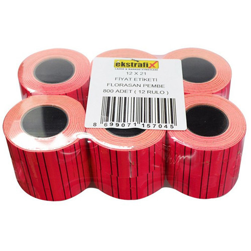 Fiyat Etiketi 12x21 Florasan Pembe