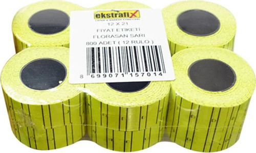 Fiyat Etiketi 12x21 Florasan Sarı
