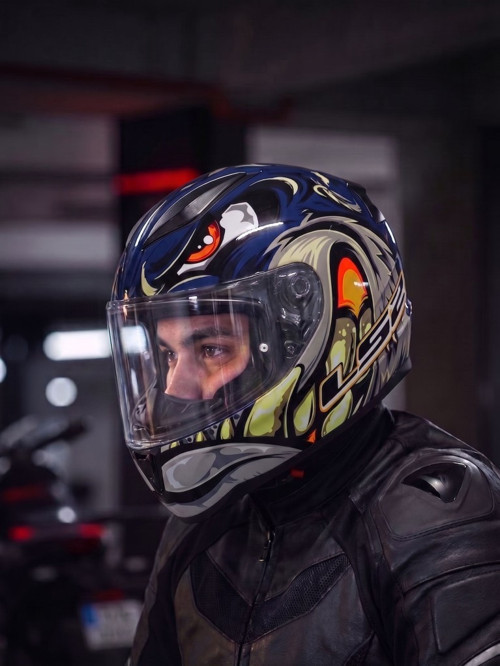 Rapid 2 Spox Motosiklet Kapalı Kask Ece 22.06 Sertifikalı Alc Motosiklet