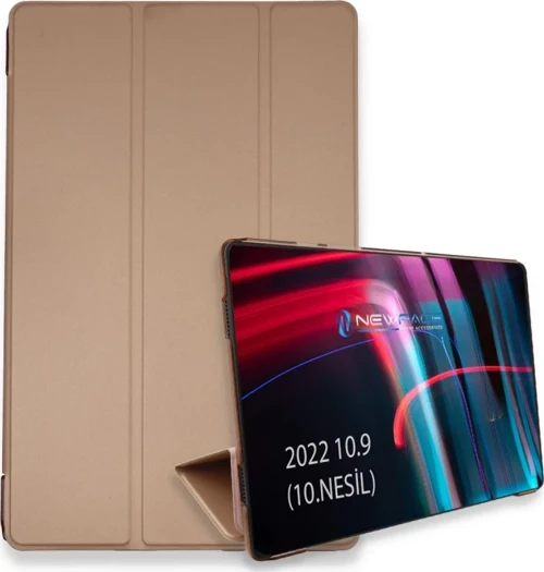 Apple iPad 2025 10.9 10.Nesil (A16) Kılıf Tablet Smart Kılıf - Rose Gold