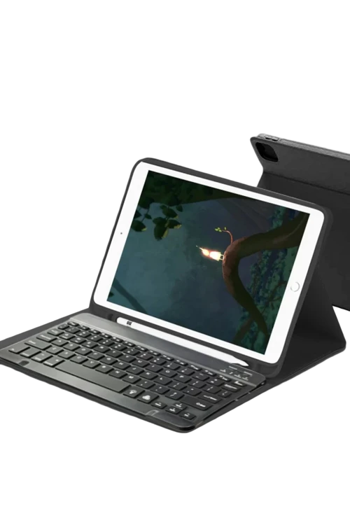 Samsung Galaxy X730 Tab S11 Kılıf KC01 Smart Klavyeli Tablet Kılıfı - Siyah