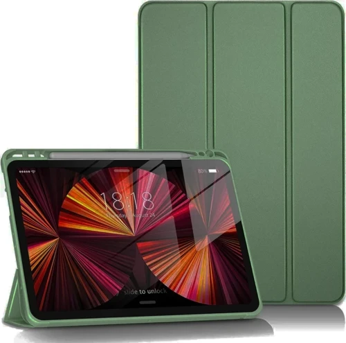 Apple iPad Pro 11 (2024) Kılıf Tablet Smart Kılıf - Koyu Yeşil