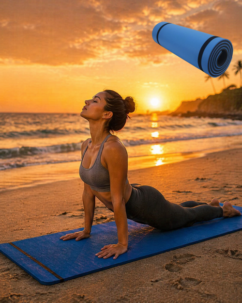 10MM Yoga Matı Mavi