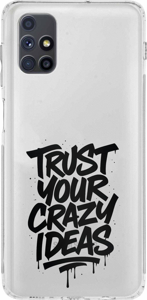 Samsung Galaxy M51 Uyumlu Crazy Trust Baskılı Silikon Kılıf