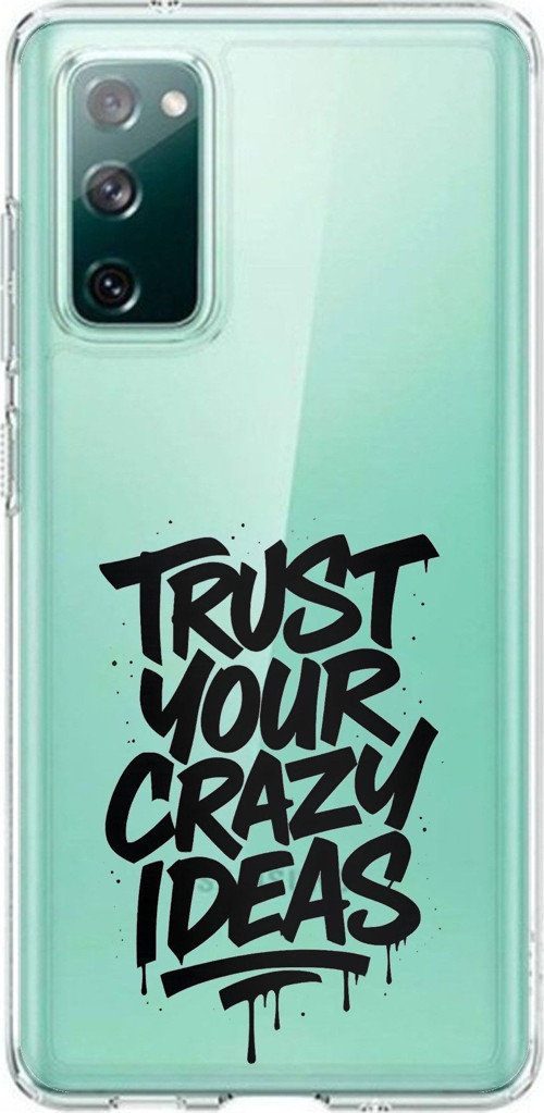 Samsung Galaxy S20 FE Uyumlu Crazy Trust Baskılı Silikon Kılıf