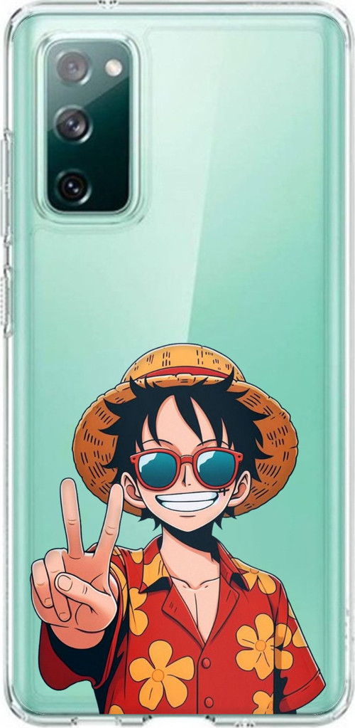 Samsung Galaxy S20 FE Uyumlu Monkey D. Luffy Tasarımlı Baskılı Silikon Kılıf