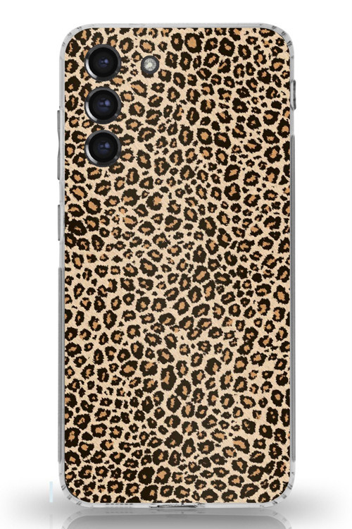 Samsung Galaxy S21 FE Uyumlu Leopar Tasarımlı Baskılı Silikon Kılıf