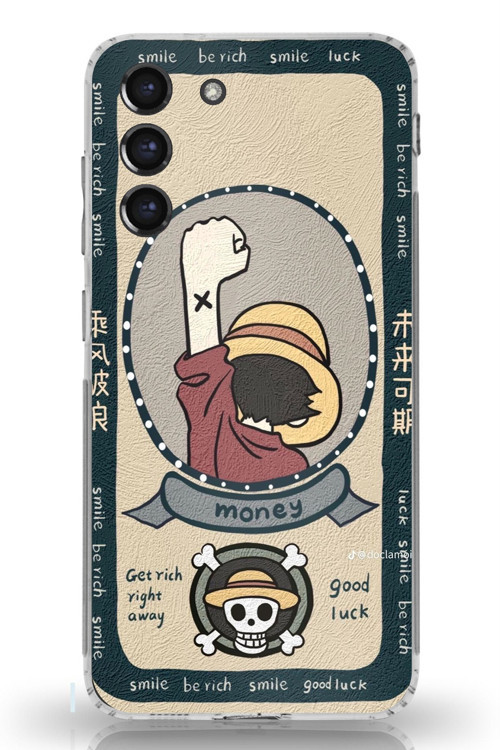 Samsung Galaxy S21 FE Uyumlu One Piece Dolar Baskılı Silikon Kılıf