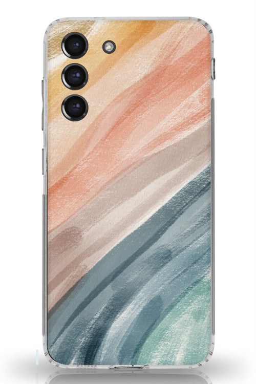 Samsung Galaxy S21 FE Uyumlu Modern Renk Paleti Baskılı Silikon Kılıf