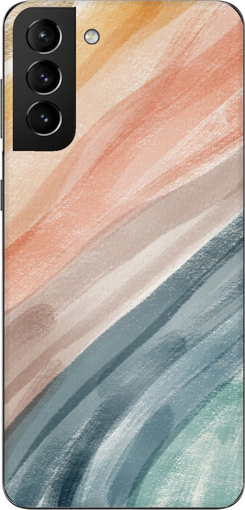 Samsung Galaxy S21 PLUS Uyumlu Modern Renk Paleti Baskılı Silikon Kılıf