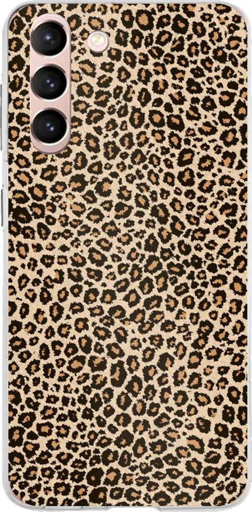 Samsung Galaxy S21 Uyumlu Leopar Tasarımlı Baskılı Silikon Kılıf