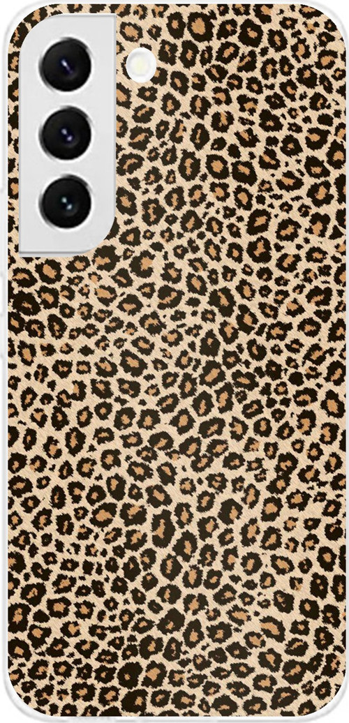 Samsung Galaxy S22 Uyumlu Leopar Tasarımlı Baskılı Silikon Kılıf