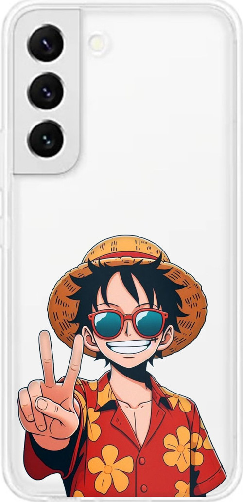 Samsung Galaxy S22 Uyumlu Monkey D. Luffy Tasarımlı Baskılı Silikon Kılıf