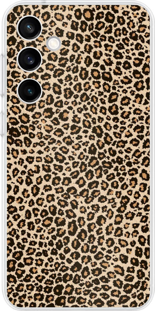 Samsung Galaxy S23 FE Uyumlu Leopar Tasarımlı Baskılı Silikon Kılıf