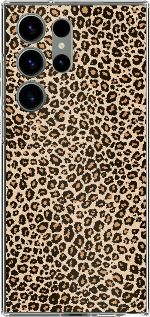 Samsung Galaxy S23 ULTRA Uyumlu Leopar Tasarımlı Baskılı Silikon Kılıf
