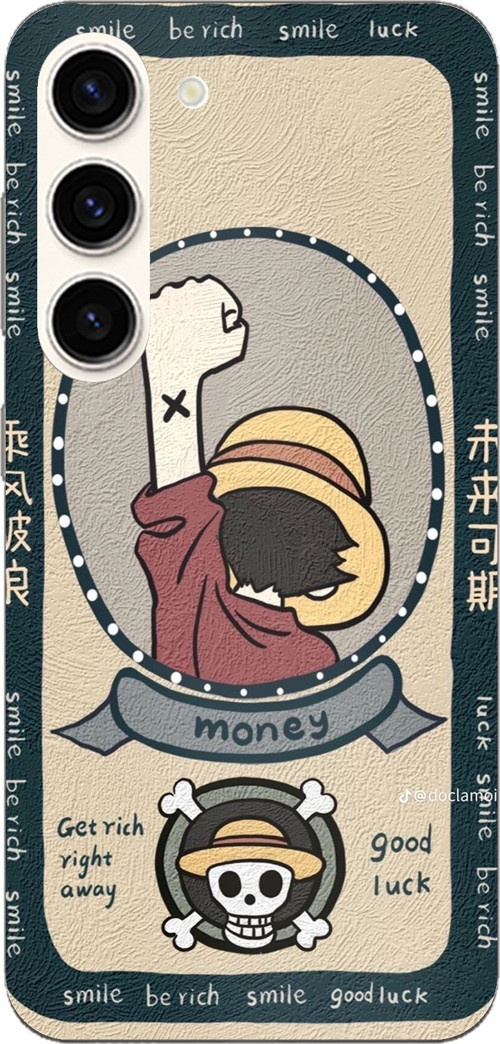 Samsung Galaxy S23 Uyumlu One Piece Dolar Baskılı Silikon Kılıf