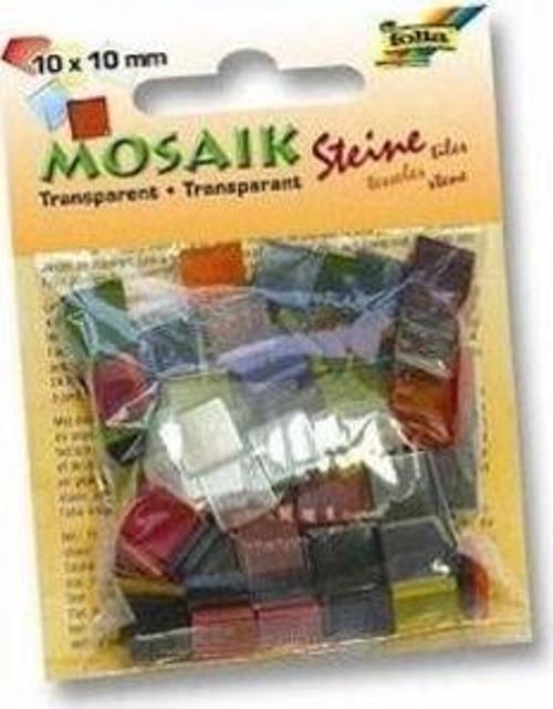 Transparan Mozaik 10x10 mm. 190 Adet KARIŞIK RENK