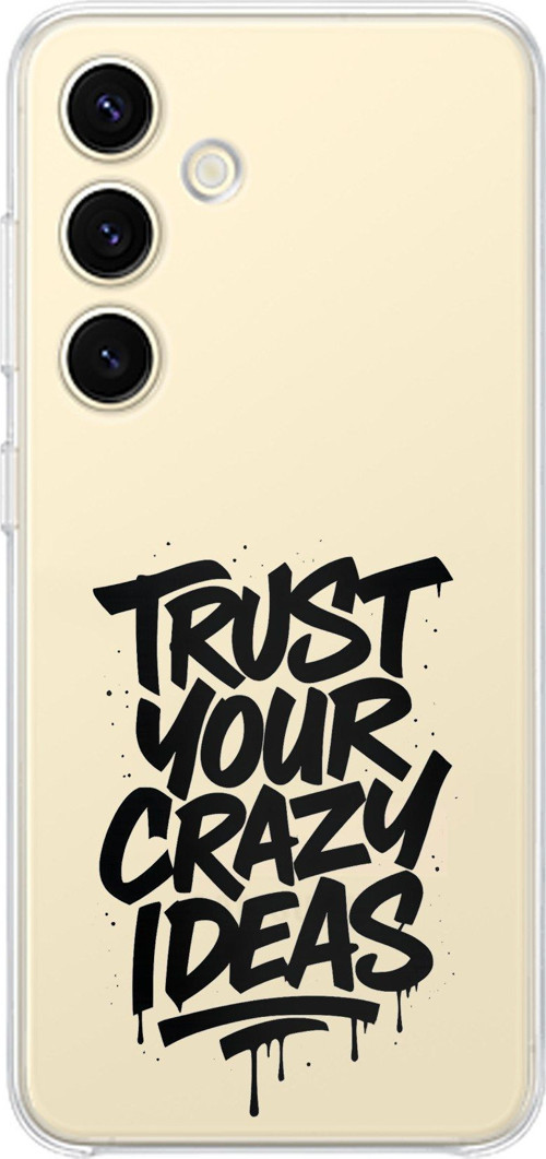 Samsung Galaxy S24 - S25 Uyumlu Crazy Trust Baskılı Silikon Kılıf