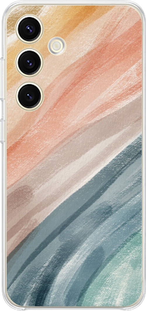 Samsung Galaxy S24 - S25 Uyumlu Modern Renk Paleti Baskılı Silikon Kılıf