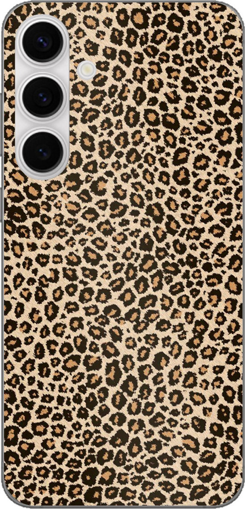 Samsung Galaxy S24 FE Uyumlu Leopar Tasarımlı Baskılı Silikon Kılıf