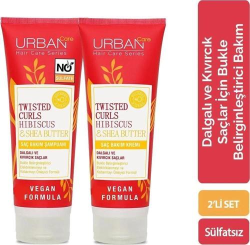 Hibiscus&shea Butter Kıvırcık Ve Dalgalı Saçlara Özel 2'li Bakım Seti-sülfatsız-vegan