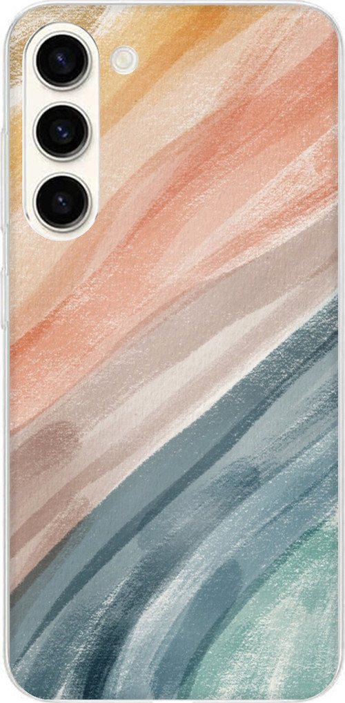 Samsung Galaxy S24 Plus Uyumlu Modern Renk Paleti Baskılı Silikon Kılıf