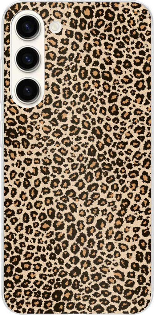 Samsung Galaxy S24 Plus Uyumlu Leopar Tasarımlı Baskılı Silikon Kılıf