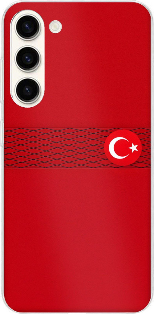 Samsung Galaxy S24 Plus Uyumlu Türk Milli Takım Izgara Desenli Forma Baskılı Silikon Kılıf