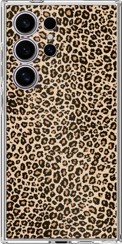 Samsung Galaxy S24 ULTRA Uyumlu Leopar Tasarımlı Baskılı Silikon Kılıf