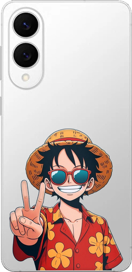 Samsung Galaxy S25 Edge Uyumlu Monkey D. Luffy Tasarımlı Baskılı Silikon Kılıf