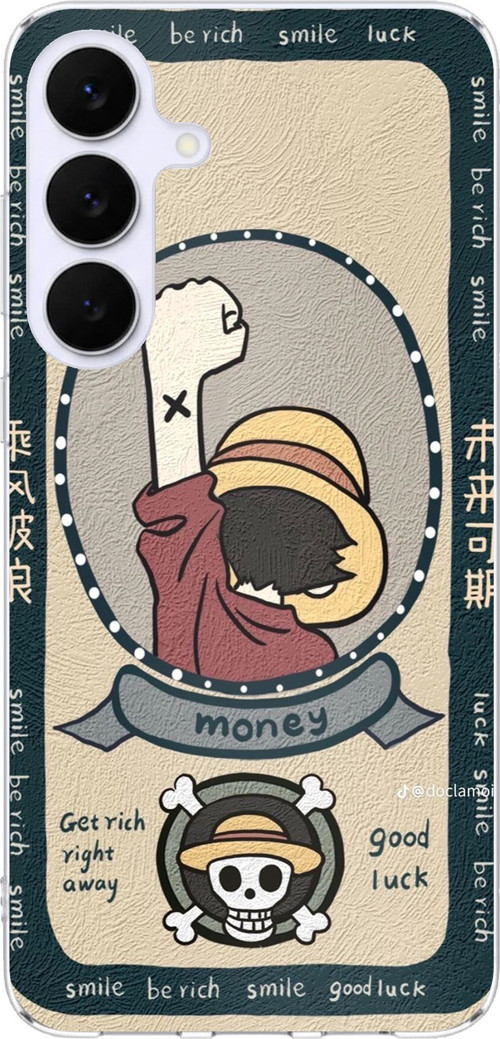 Samsung Galaxy S25 FE Uyumlu One Piece Dolar Baskılı Silikon Kılıf