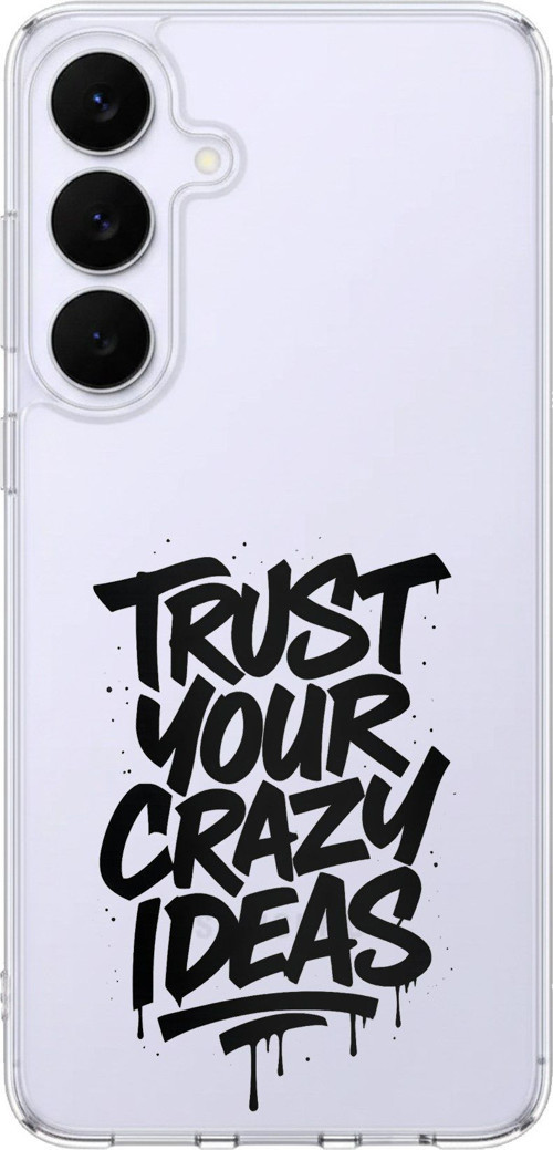 Samsung Galaxy S25 FE Uyumlu Crazy Trust Baskılı Silikon Kılıf