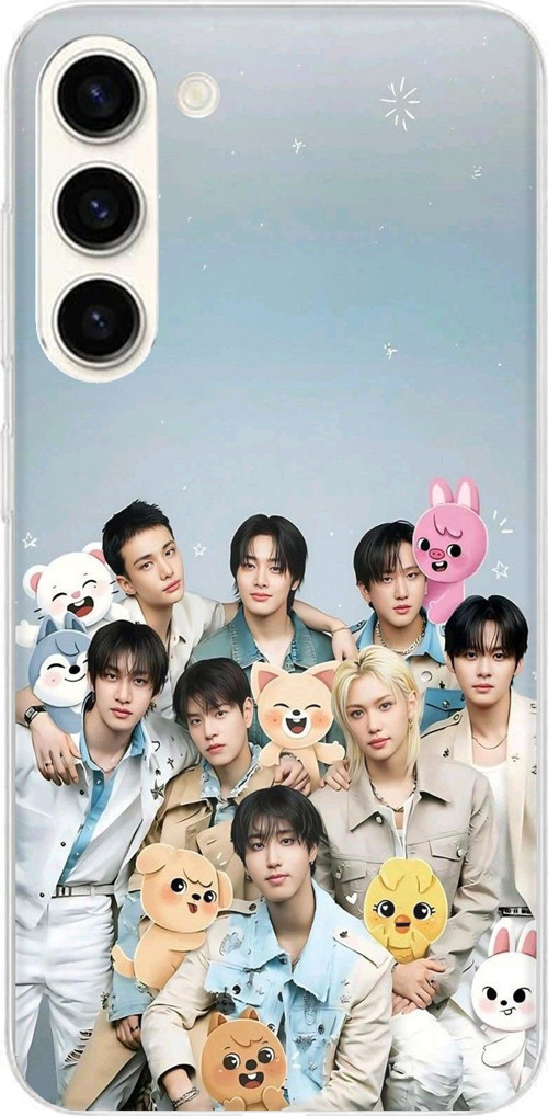Samsung Galaxy S25 PLUS Uyumlu Tray Kids K-Pop Grubu ve SKZOO Temalı Baskılı Silikon Kılıf