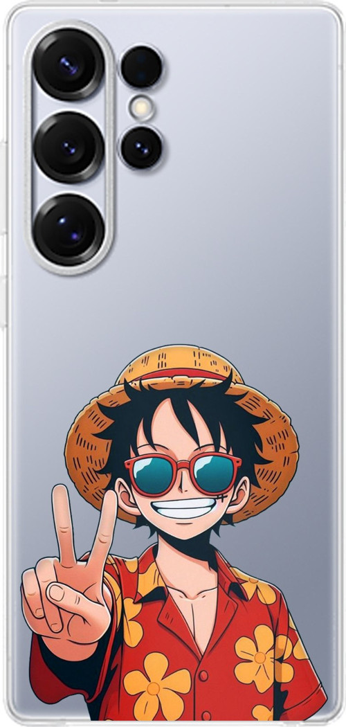 Samsung Galaxy S25 ULTRA Uyumlu Monkey D. Luffy Tasarımlı Baskılı Silikon Kılıf