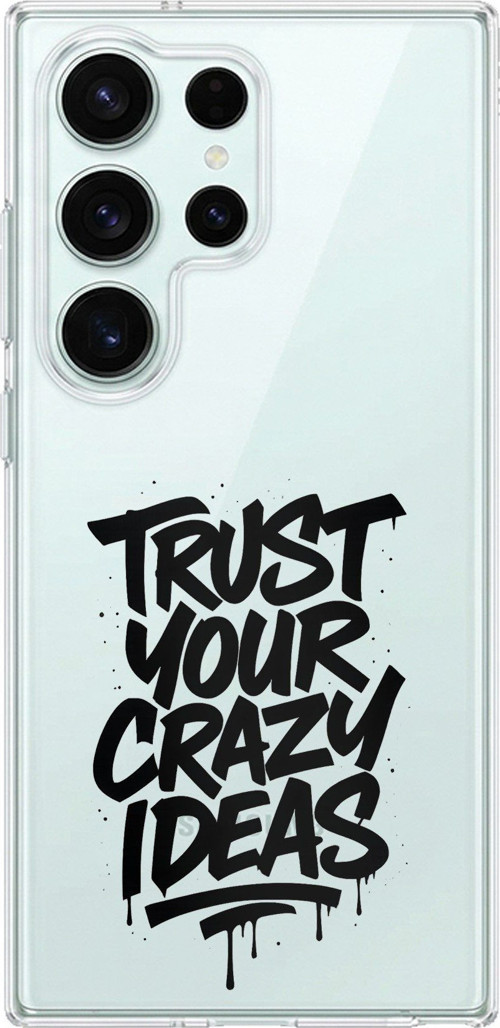 Samsung Galaxy S26 Ultra Uyumlu Crazy Trust Baskılı Silikon Kılıf