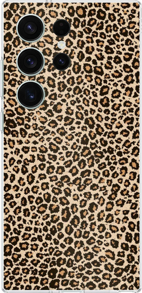 Samsung Galaxy S26 Ultra Uyumlu Leopar Tasarımlı Baskılı Silikon Kılıf